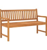 VidaXL Tuinbank met tafel 3-zits 150 cm massief teakhout