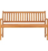 VidaXL Tuinbank met tafel 3-zits 150 cm massief teakhout