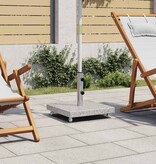 VidaXL Parasolvoet vierkant 30 kg graniet grijs