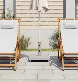 VidaXL Parasolvoet vierkant 30 kg graniet grijs