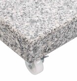 VidaXL Parasolvoet vierkant 30 kg graniet grijs