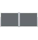 VidaXL Windscherm uittrekbaar 140x1000 cm antraciet