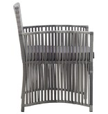 VidaXL Tuinstoelen met kussens 2 st poly rattan antraciet