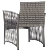 VidaXL Tuinstoelen met kussens 2 st poly rattan antraciet