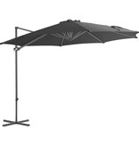 VidaXL Zweefparasol met stalen paal 300 cm antracietkleurig