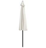 VidaXL Balkonparasol half met aluminium paal 300x155 cm zandkleurig