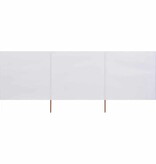VidaXL Windscherm 3-panelen 400x120 cm stof wit