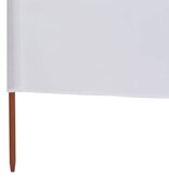 VidaXL Windscherm 3-panelen 400x120 cm stof wit