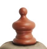 VidaXL Parasol met houten paal 350 cm taupe