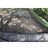 VidaXL Borderrand 7 mm 19cmx15m zwart