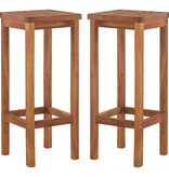 VidaXL Barkrukken 2 st massief acaciahout