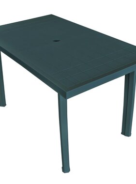 VidaXL Tuintafel 126x76x72 cm kunststof groen
