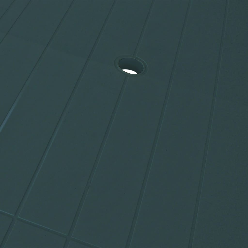 VidaXL Tuintafel 126x76x72 cm kunststof groen