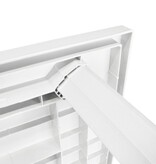 VidaXL Tuintafel 126x76x72 cm kunststof wit