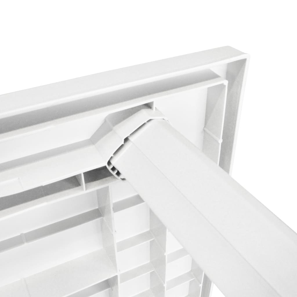 VidaXL Tuintafel 126x76x72 cm kunststof wit