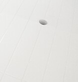 VidaXL Tuintafel 126x76x72 cm kunststof wit