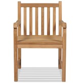 VidaXL Tuinstoelen 2 st massief teakhout