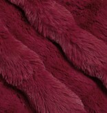 VidaXL Neppels Konijnenbont Deken 4 pcs Bordeaux Rood 240 x 270 cm