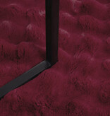 VidaXL Neppels Konijnenbont Deken 4 pcs Bordeaux Rood 150 x 220 cm