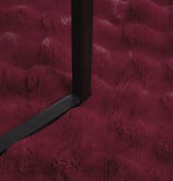 VidaXL Neppels Konijnenbont Deken 4 pcs Bordeaux Rood 130 x 150 cm