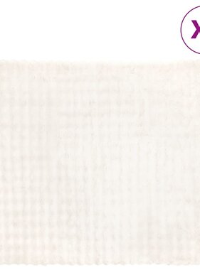 VidaXL Neppels Konijnenbont Deken 4 pcs Wit 240 x 270 cm Polyester