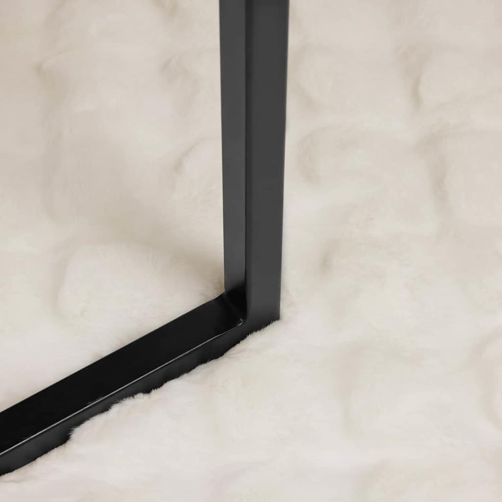 VidaXL Neppels Konijnenbont Deken 4 pcs Wit 240 x 270 cm Polyester