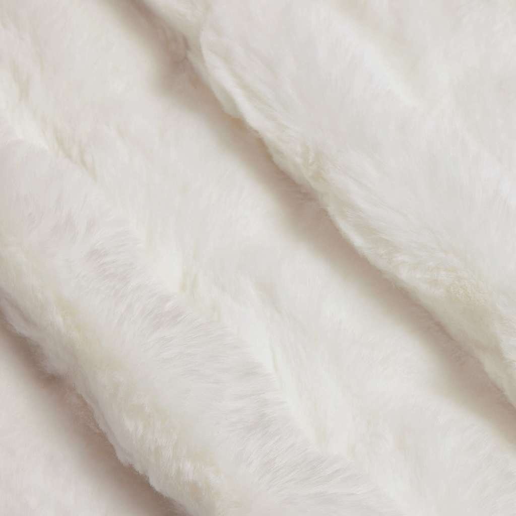 VidaXL Neppels Konijnenbont Deken 4 pcs Wit 220 x 240 cm Polyester