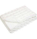 VidaXL Neppels Konijnenbont Deken 4 pcs Wit 150 x 220 cm Polyester