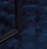 VidaXL Neppels Konijnenbont Deken 4 pcs Marineblauw 240 x 270 cm