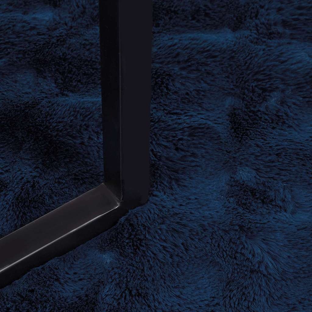 VidaXL Neppels Konijnenbont Deken 4 pcs Marineblauw 240 x 270 cm