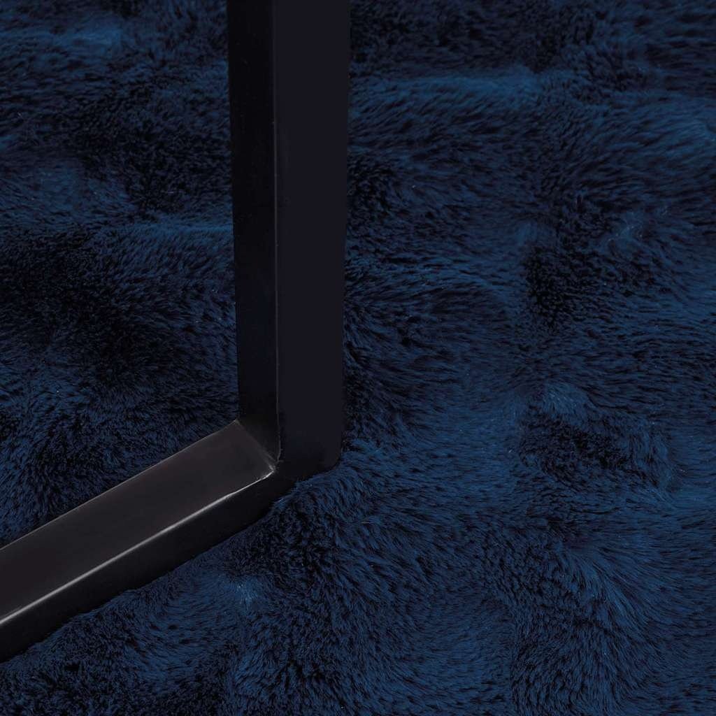 VidaXL Neppels Konijnenbont Deken 4 pcs Marineblauw 220 x 240 cm