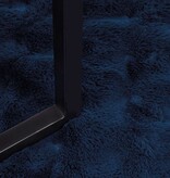 VidaXL Neppels Konijnenbont Deken 4 pcs Marineblauw 150 x 220 cm