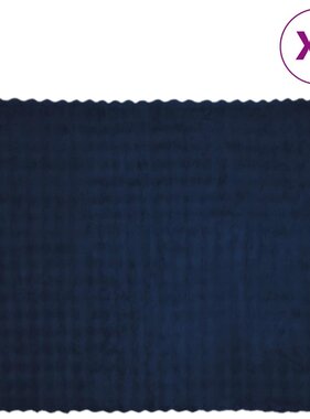 VidaXL Neppels Konijnenbont Deken 4 pcs Marineblauw 130 x 150 cm
