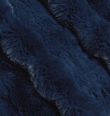 VidaXL Neppels Konijnenbont Deken 4 pcs Marineblauw 130 x 150 cm