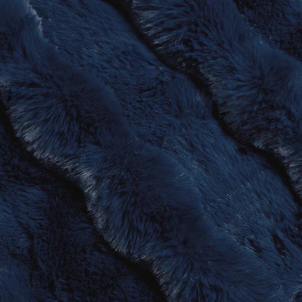 VidaXL Neppels Konijnenbont Deken 4 pcs Marineblauw 130 x 150 cm