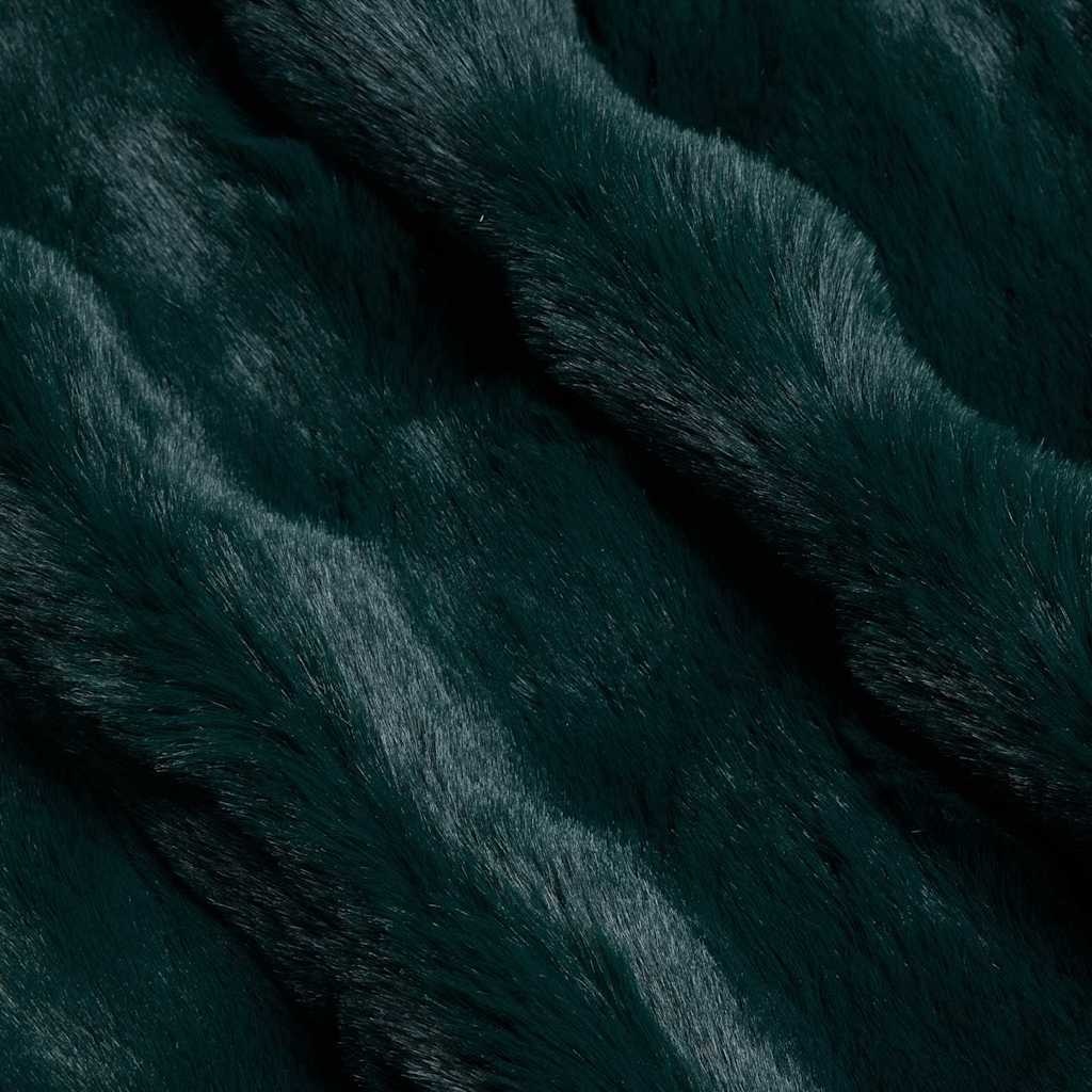 VidaXL Neppels Konijnenbont Deken 4 pcs Donkergroen 220 x 240 cm