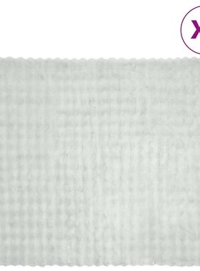 VidaXL Neppels Konijnenbont Deken 4 pcs Grijs 220 x 240 cm Polyester