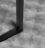 VidaXL Neppels Konijnenbont Deken 4 pcs Grijs 150 x 220 cm Polyester