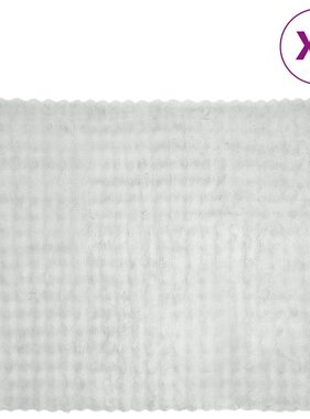 VidaXL Neppels Konijnenbont Deken 4 pcs Grijs 130 x 150 cm Polyester