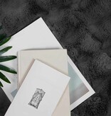 VidaXL Neppels Konijnenbont Deken 4 pcs Donkergrijs 220 x 240 cm