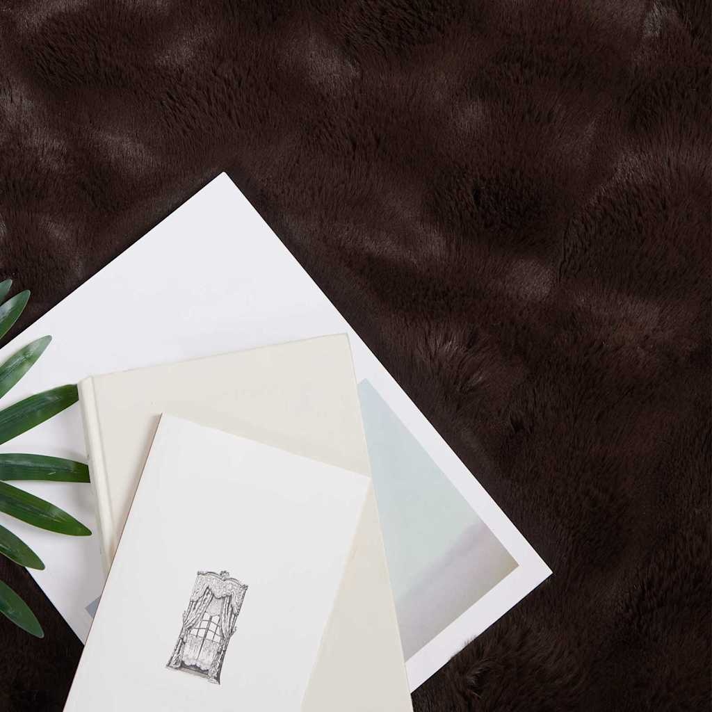 VidaXL Neppels Konijnenbont Deken 4 pcs Kameel 240 x 270 cm Polyester