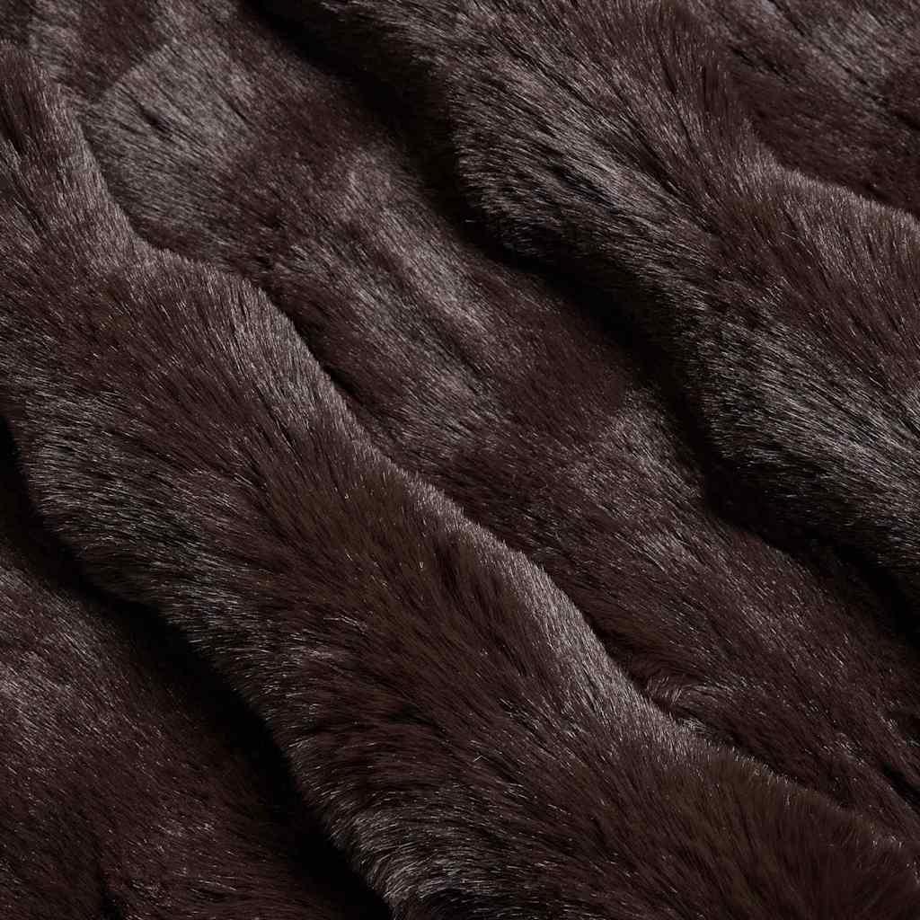 VidaXL Neppels Konijnenbont Deken 4 pcs Kameel 130 x 150 cm Polyester