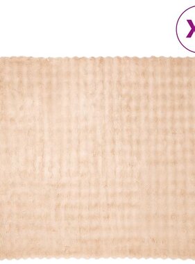 VidaXL Neppels Konijnenbont Deken 4 pcs Beige 240 x 270 cm Polyester