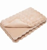 VidaXL Neppels Konijnenbont Deken 4 pcs Beige 220 x 240 cm Polyester