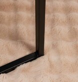 VidaXL Neppels Konijnenbont Deken 4 pcs Beige 130 x 150 cm Polyester