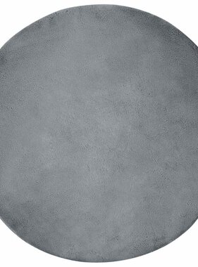 VidaXL Nep Konijnenbont Tapijt Antraciet Ø 200 cm Polyester