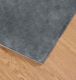 VidaXL Nep Konijnenbont Tapijt Antraciet 240 x 240 cm Polyester