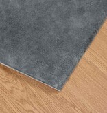 VidaXL Nep Konijnenbont Tapijt Antraciet 160 x 160 cm Polyester