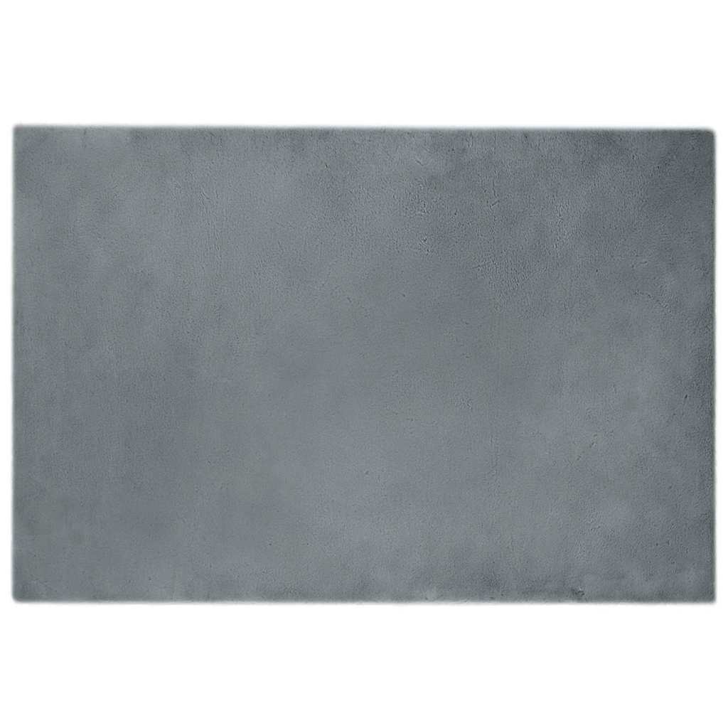 VidaXL Nep Konijnenbont Tapijt Antraciet 120 x 170 cm Polyester