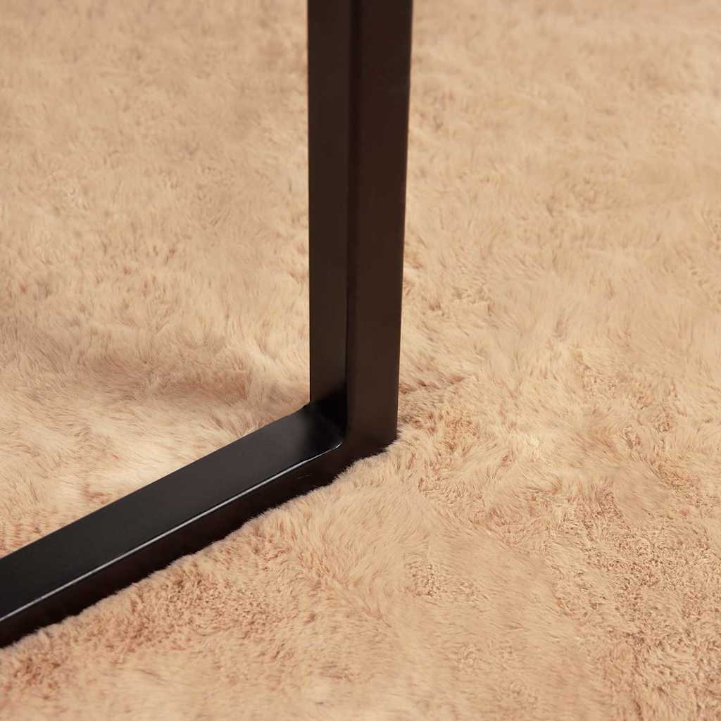 VidaXL Nep Konijnenbont Tapijt Taupe Ø 160 cm Polyester